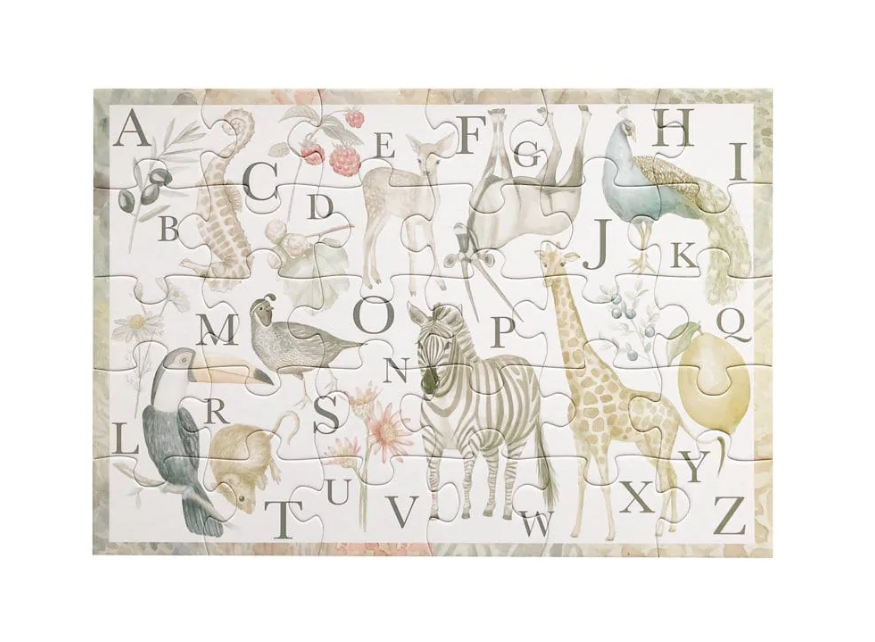 Puslespil med Alfabet & Dyr - Cam Cam Copenhagen