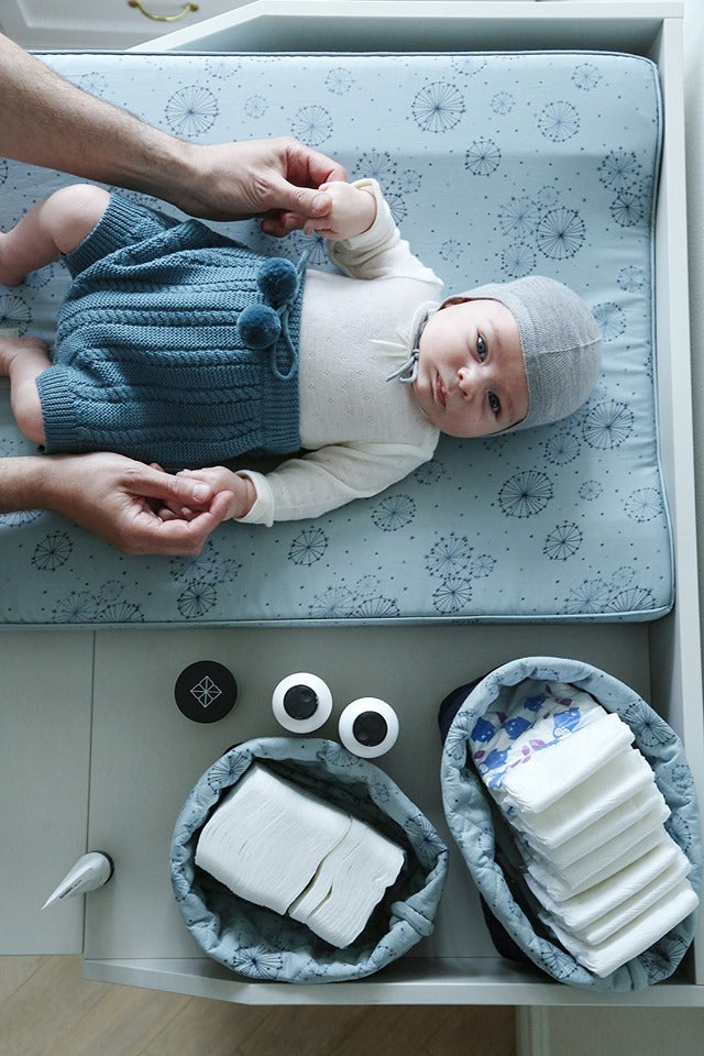 Puslehyndebetræk Dandelion Petrol - Cam Cam Copenhagen