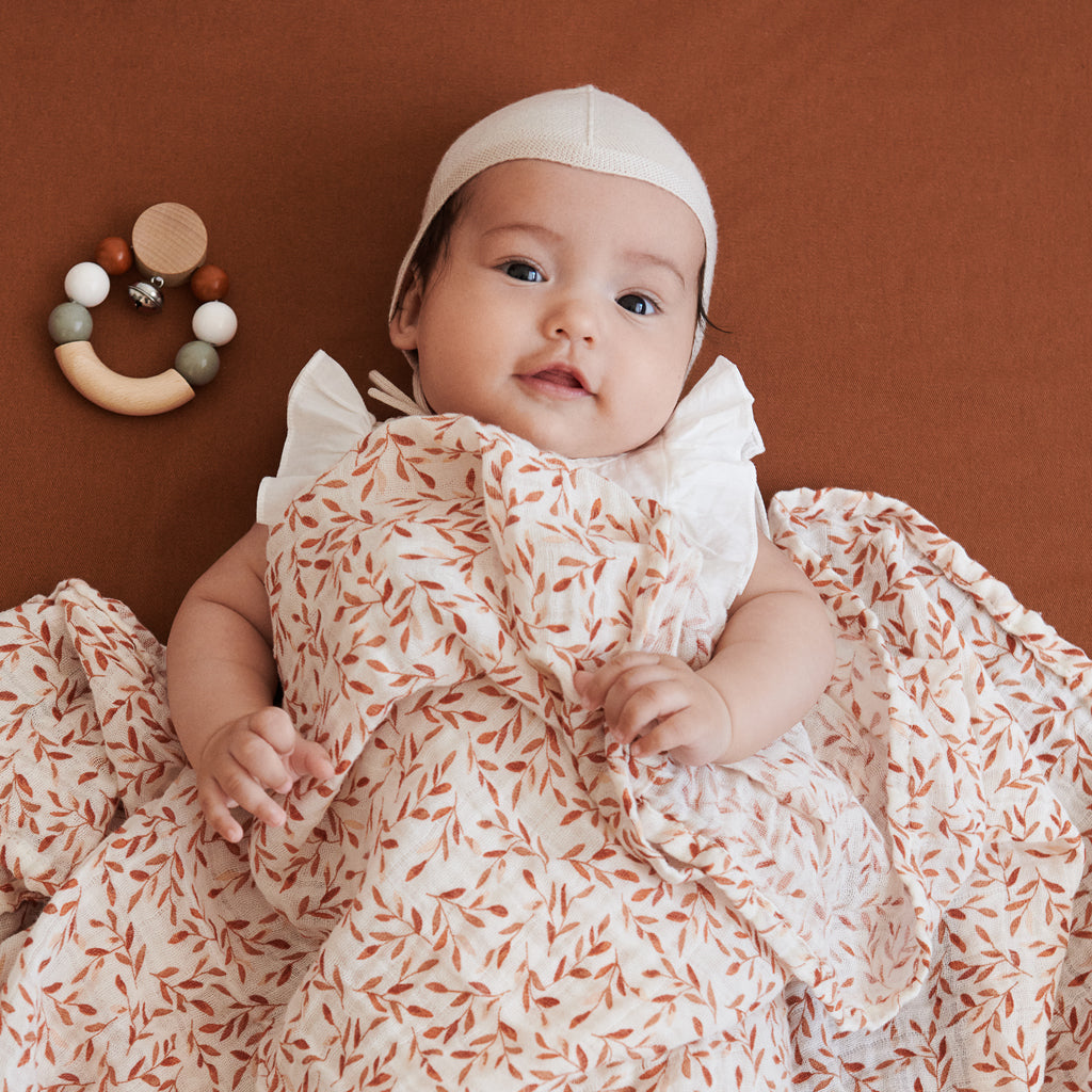 Babynest Caramel Leaves - Cam Cam Copenhagen