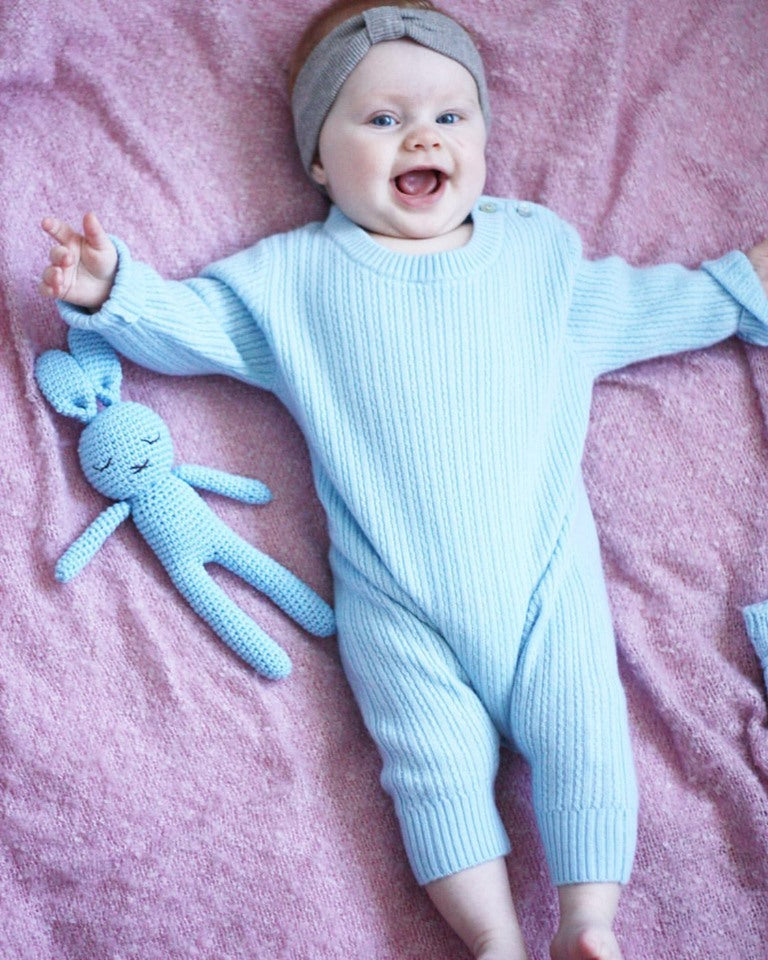 Cashmere Luksus Baby Strømper - Baby Lyseblå