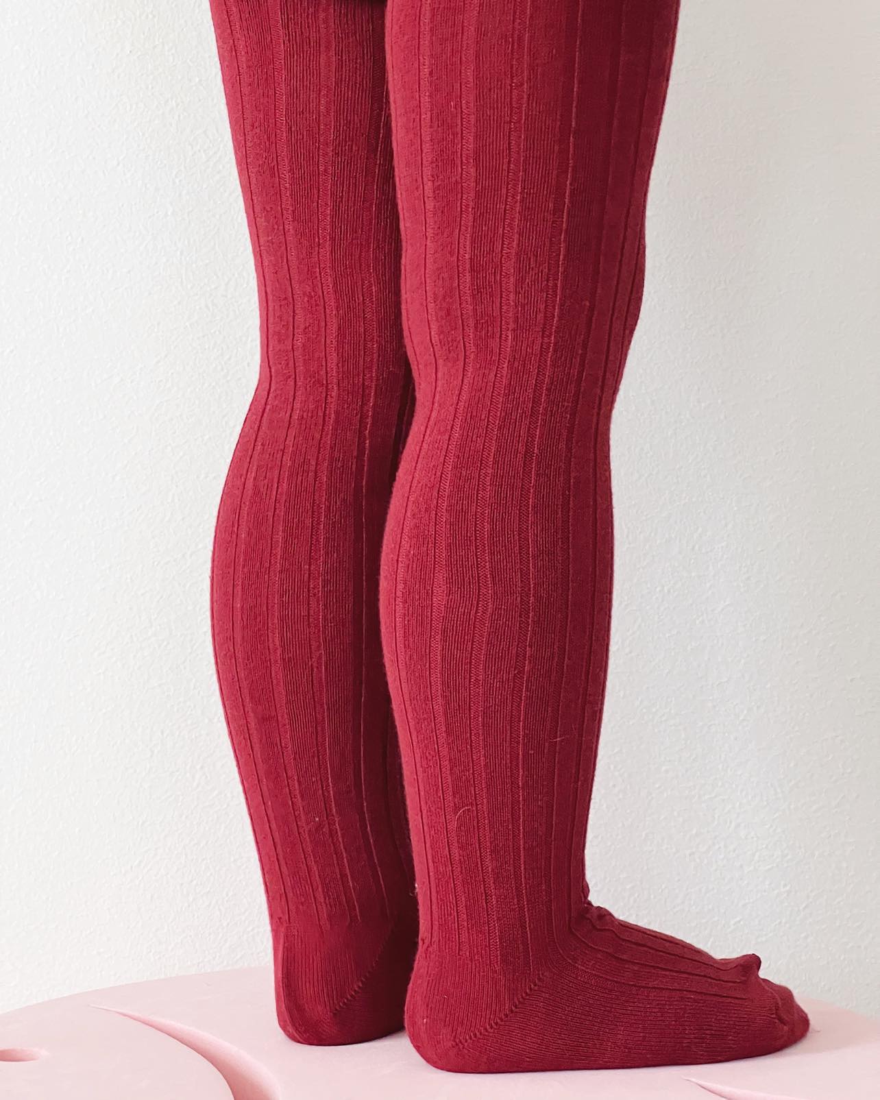 Condor Rib Strømpebukser - Bordeaux