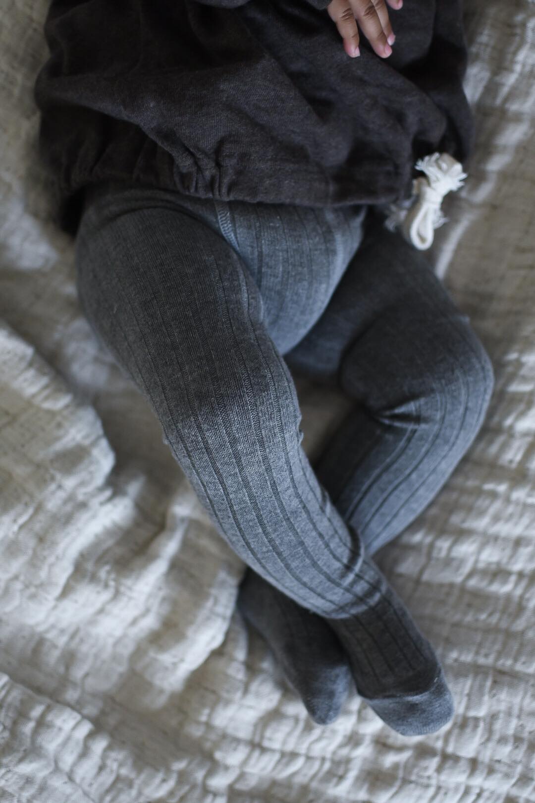 Condor Rib Strømpebukser - Grå