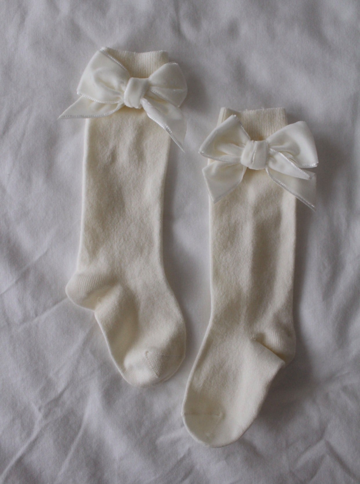 Condor Knæstrømper med Velour Sløjfe - Cava