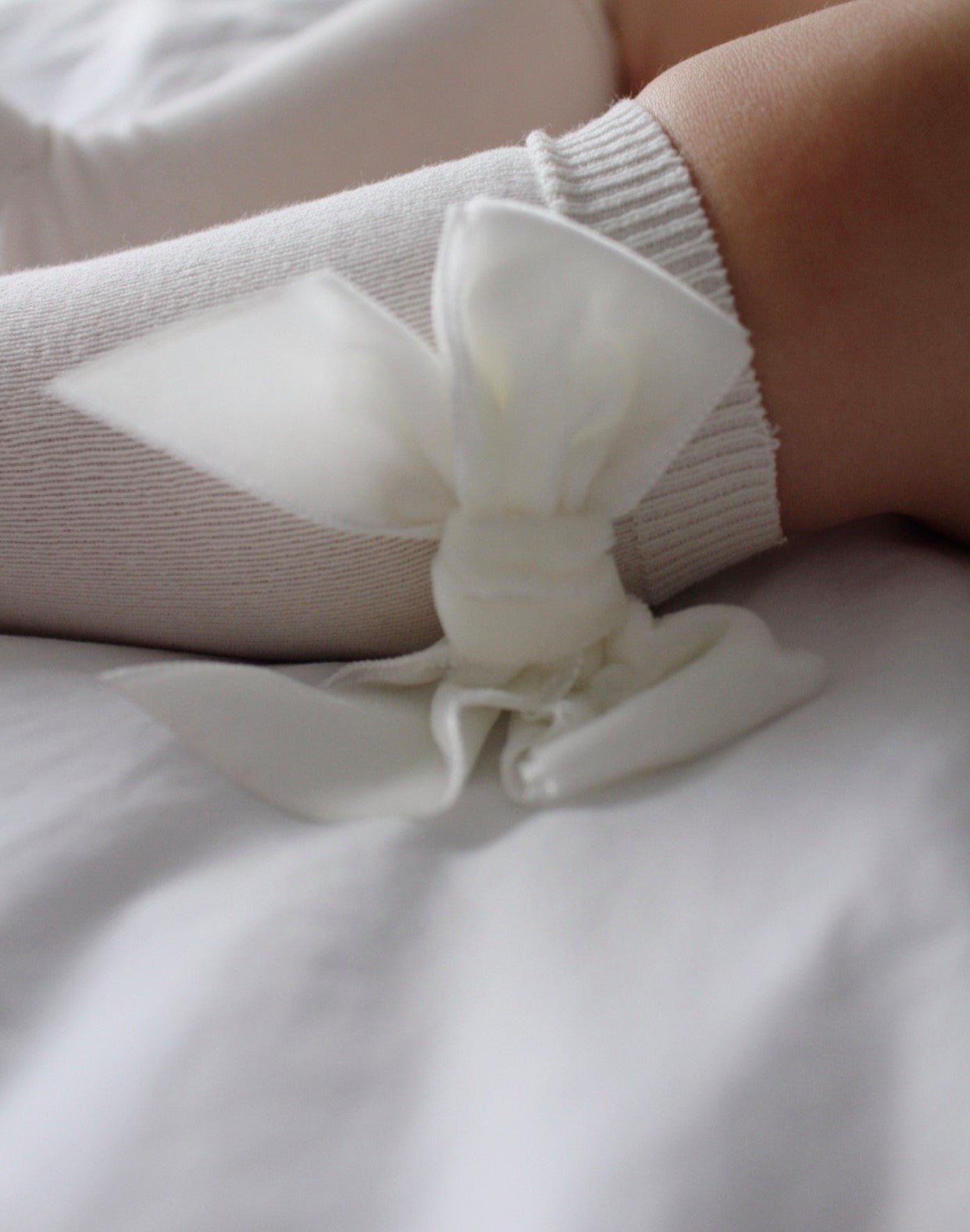 Condor Knæstrømper med Velour Sløjfe - Cava