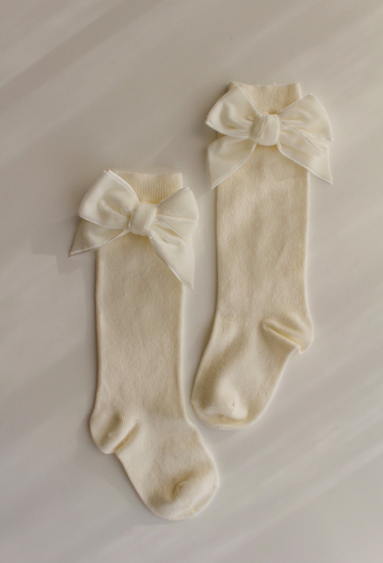 Condor Knæstrømper med Velour Sløjfe - Cava