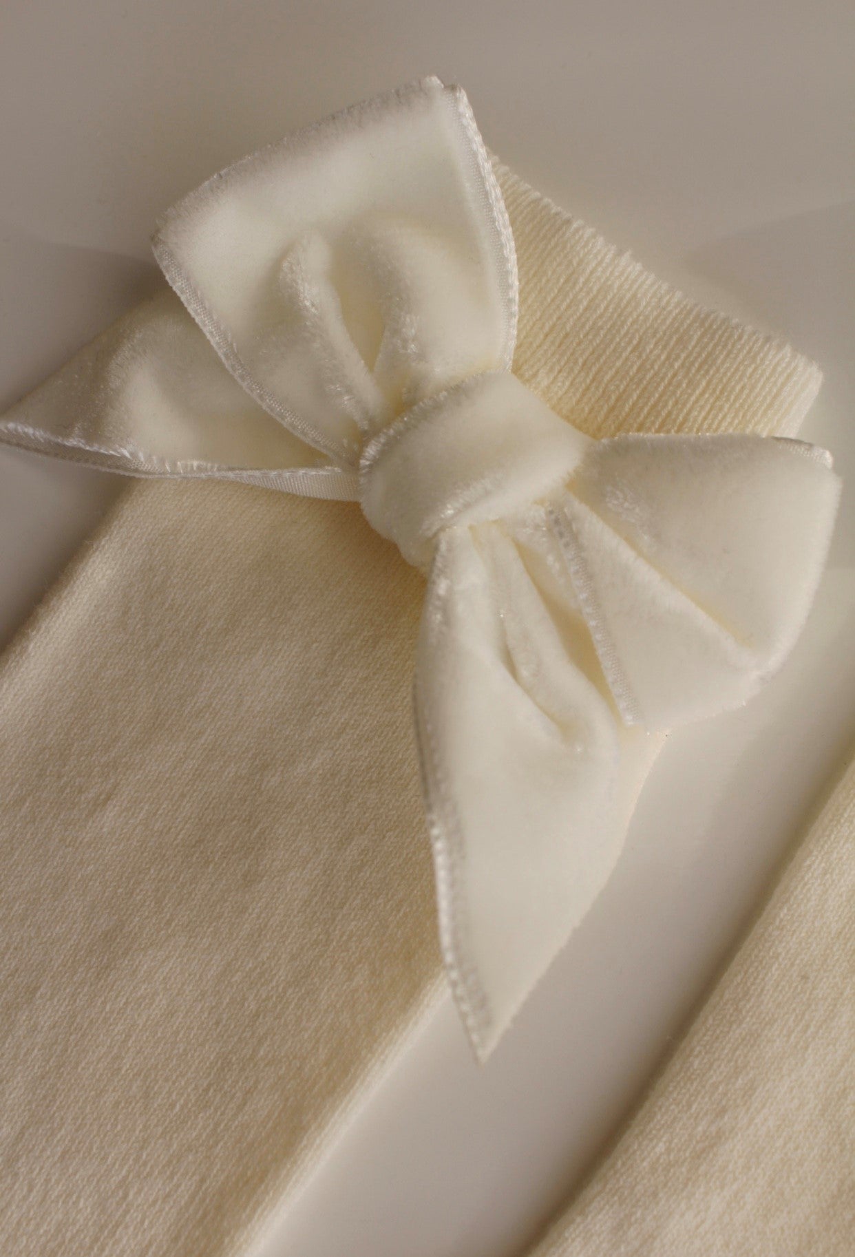 Condor Knæstrømper med Velour Sløjfe - Cava