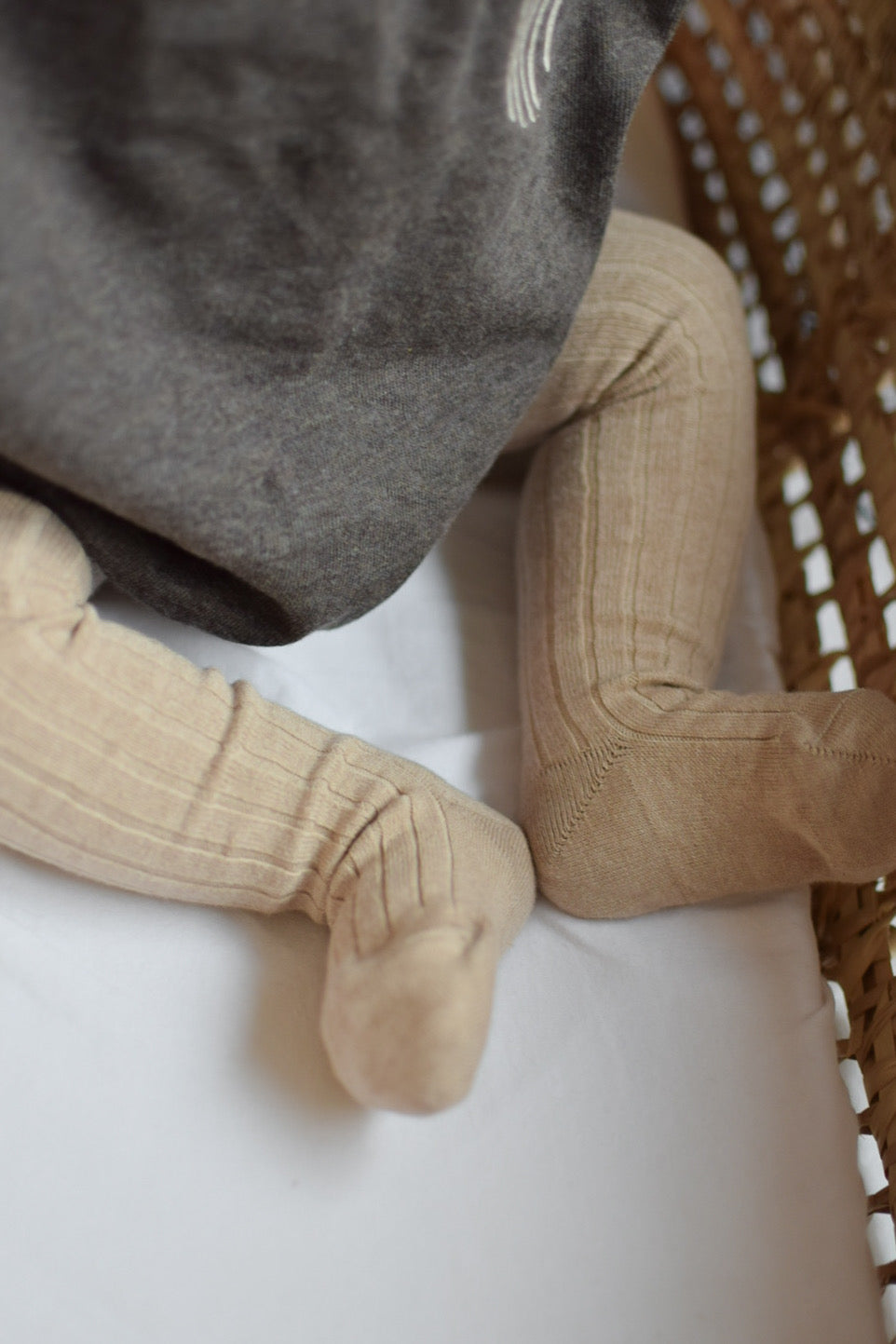 Condor Rib Strømpebukser - Nougat