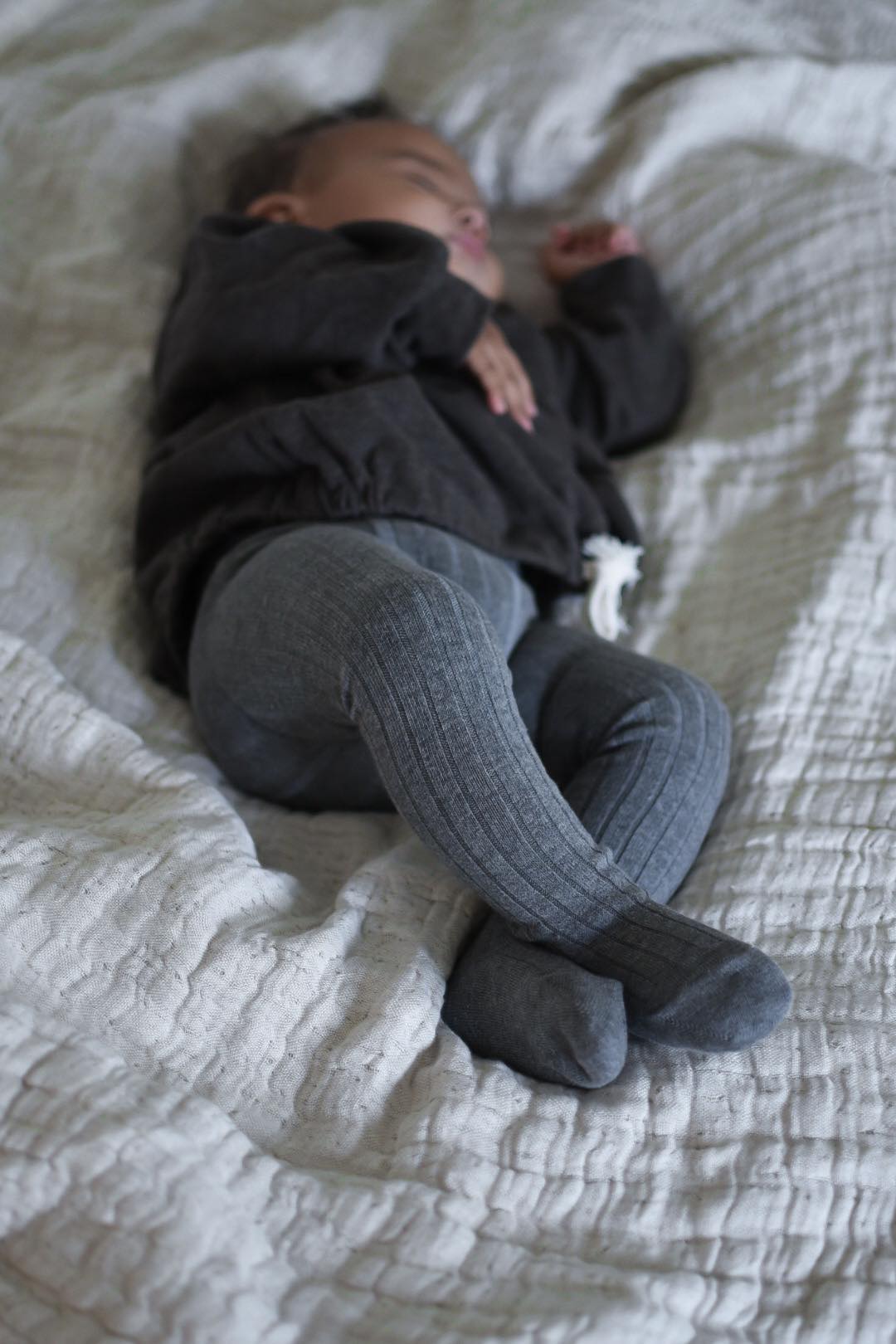 Condor Rib Strømpebukser - Grå