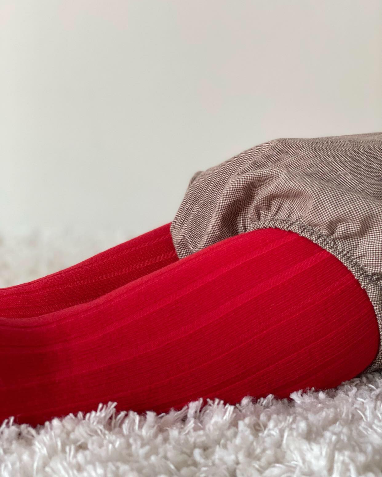 Condor Rib Strømpebukser - Røde