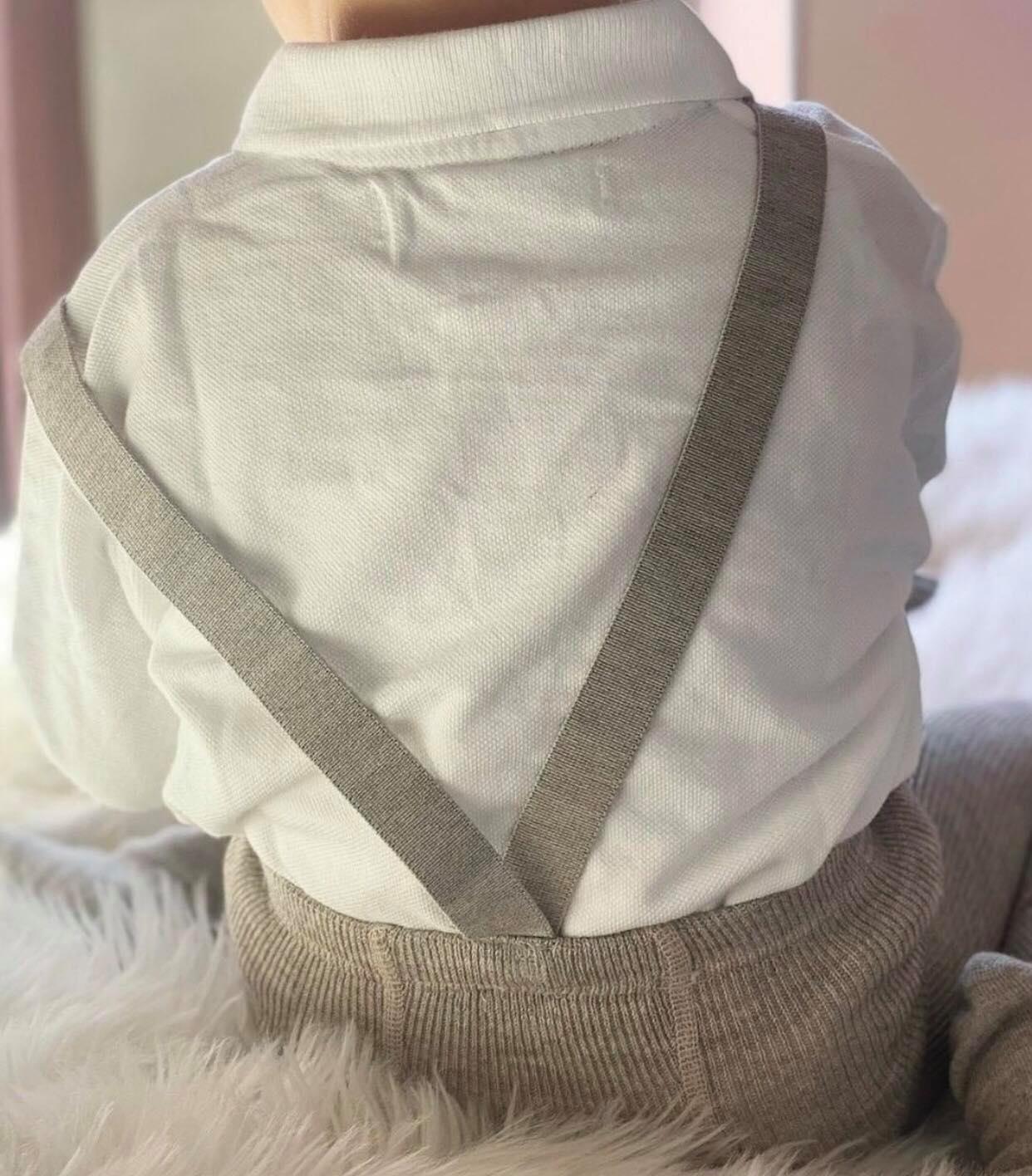 Condor Strømpebukser m/Seler Uld Lys Grå