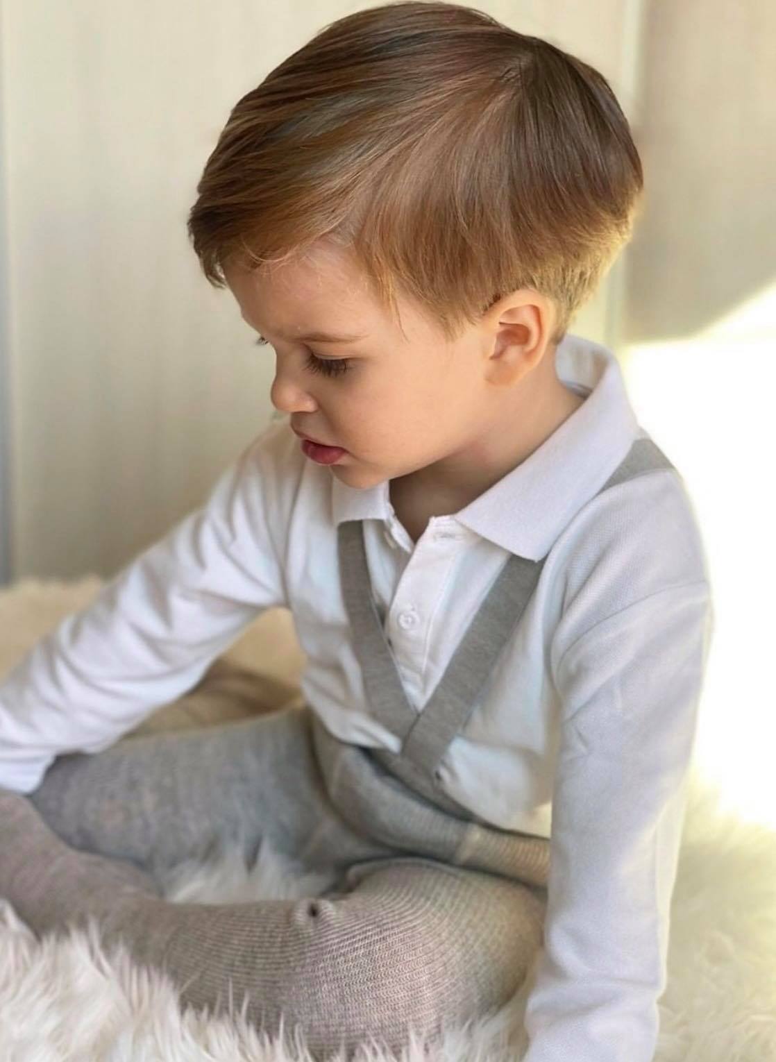 Condor Strømpebukser m/Seler Uld Lys Grå