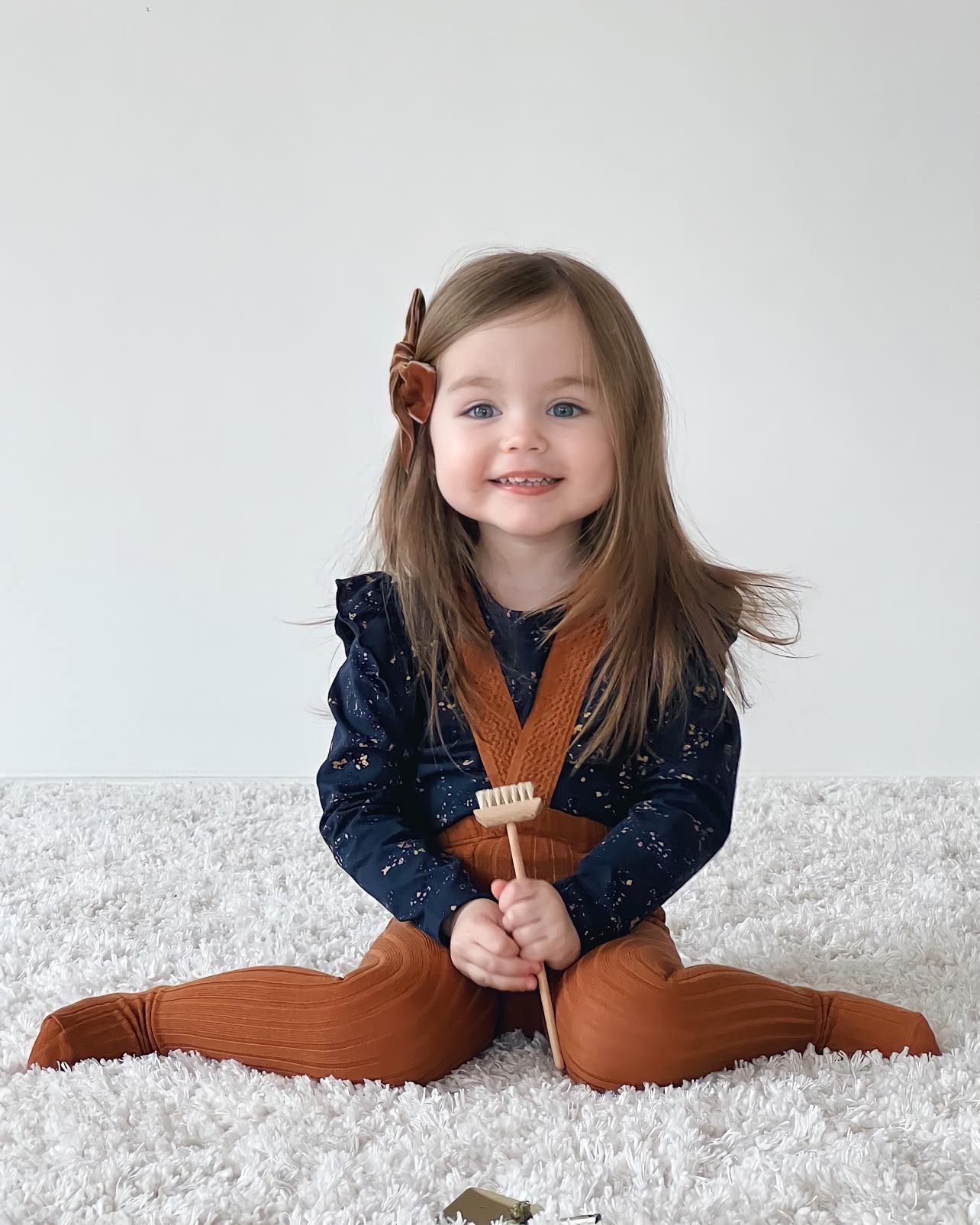 Condor Hårspænde med Veloursløjfe Toffee