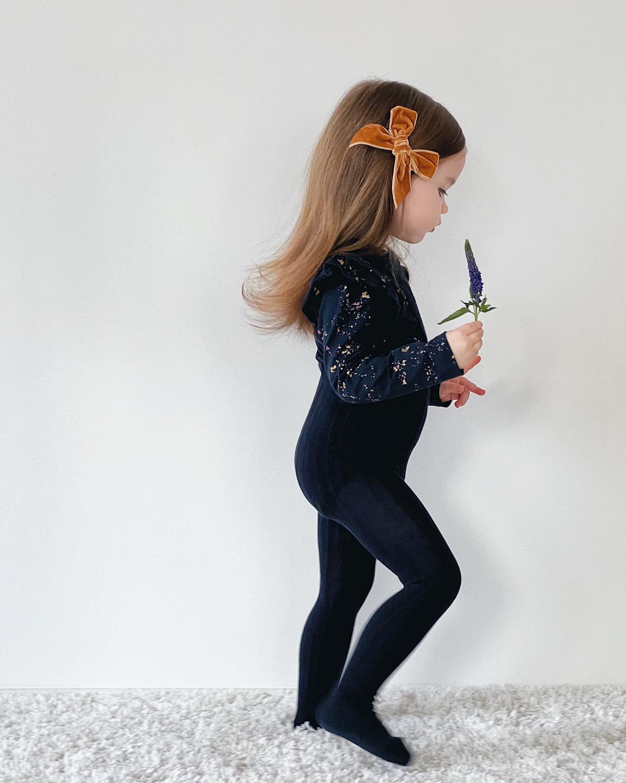 Condor Hårspænde med Velour Sløjfe Cinnamon