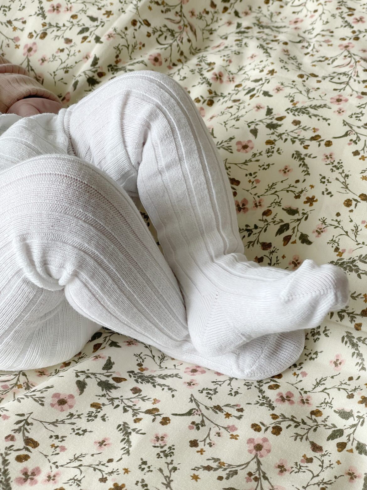 Condor Rib Strømpebukser - Blanco