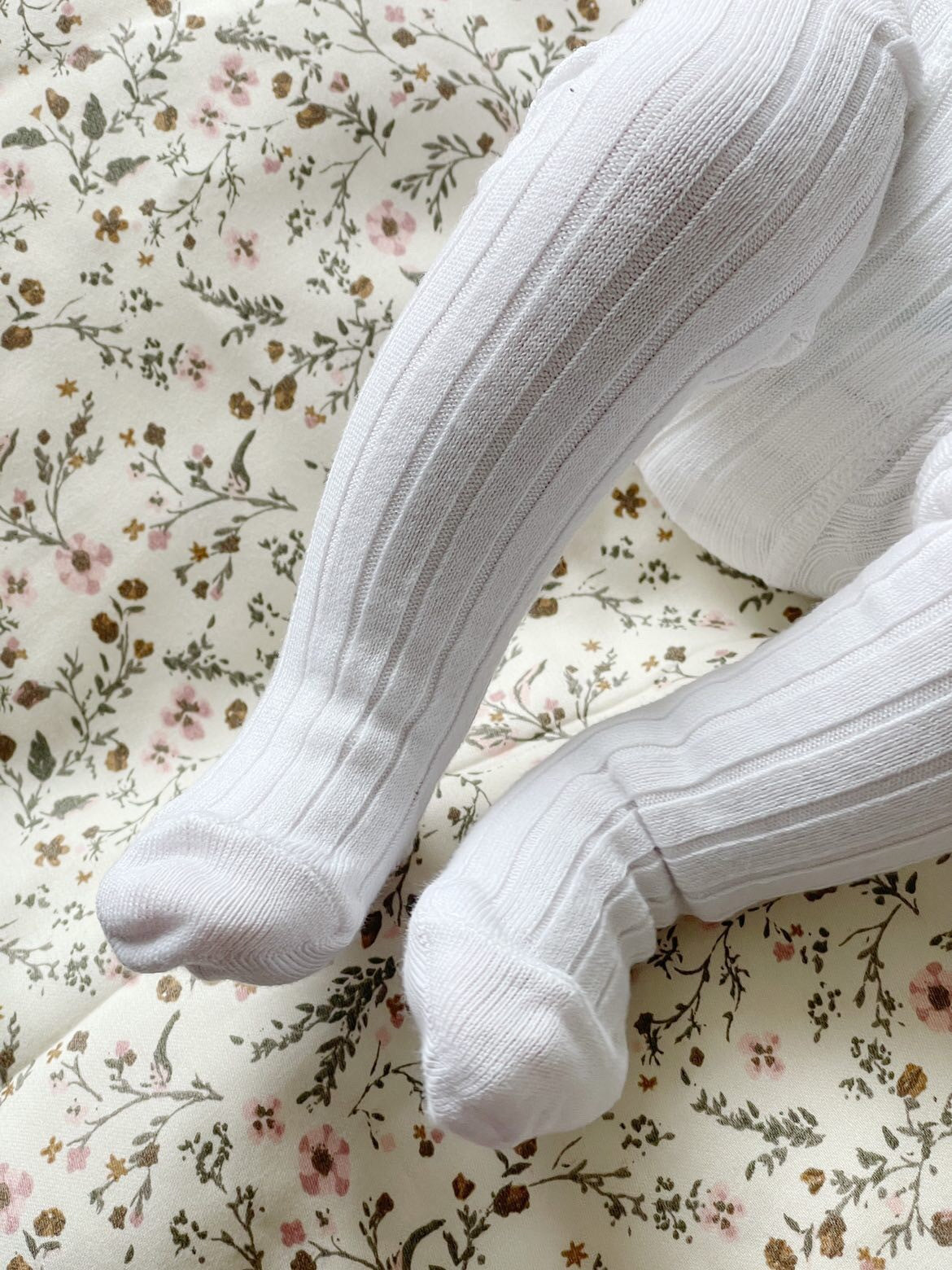 Condor Rib Strømpebukser - Blanco