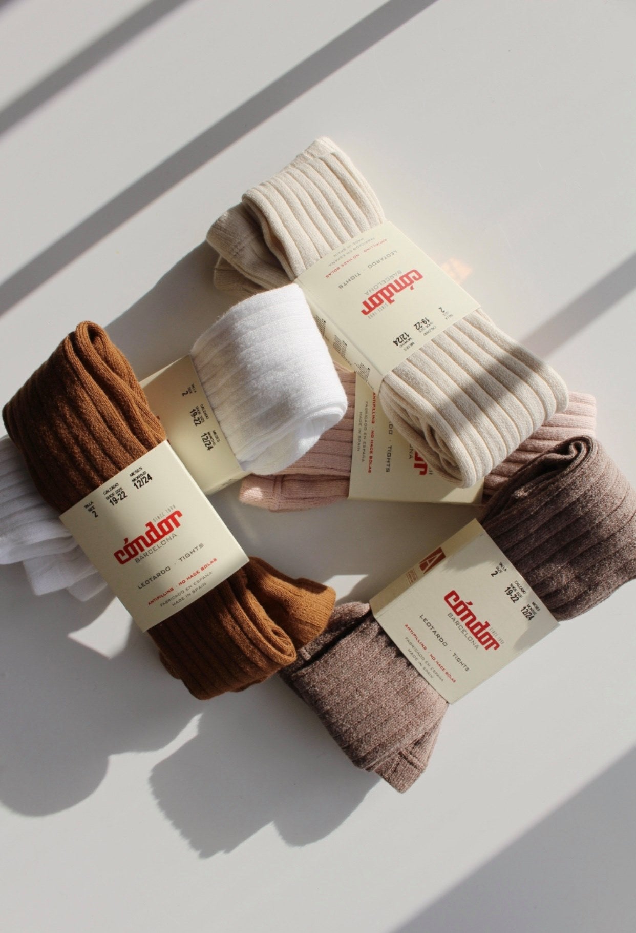 Condor Strømpebukser Rib Rosa Empo