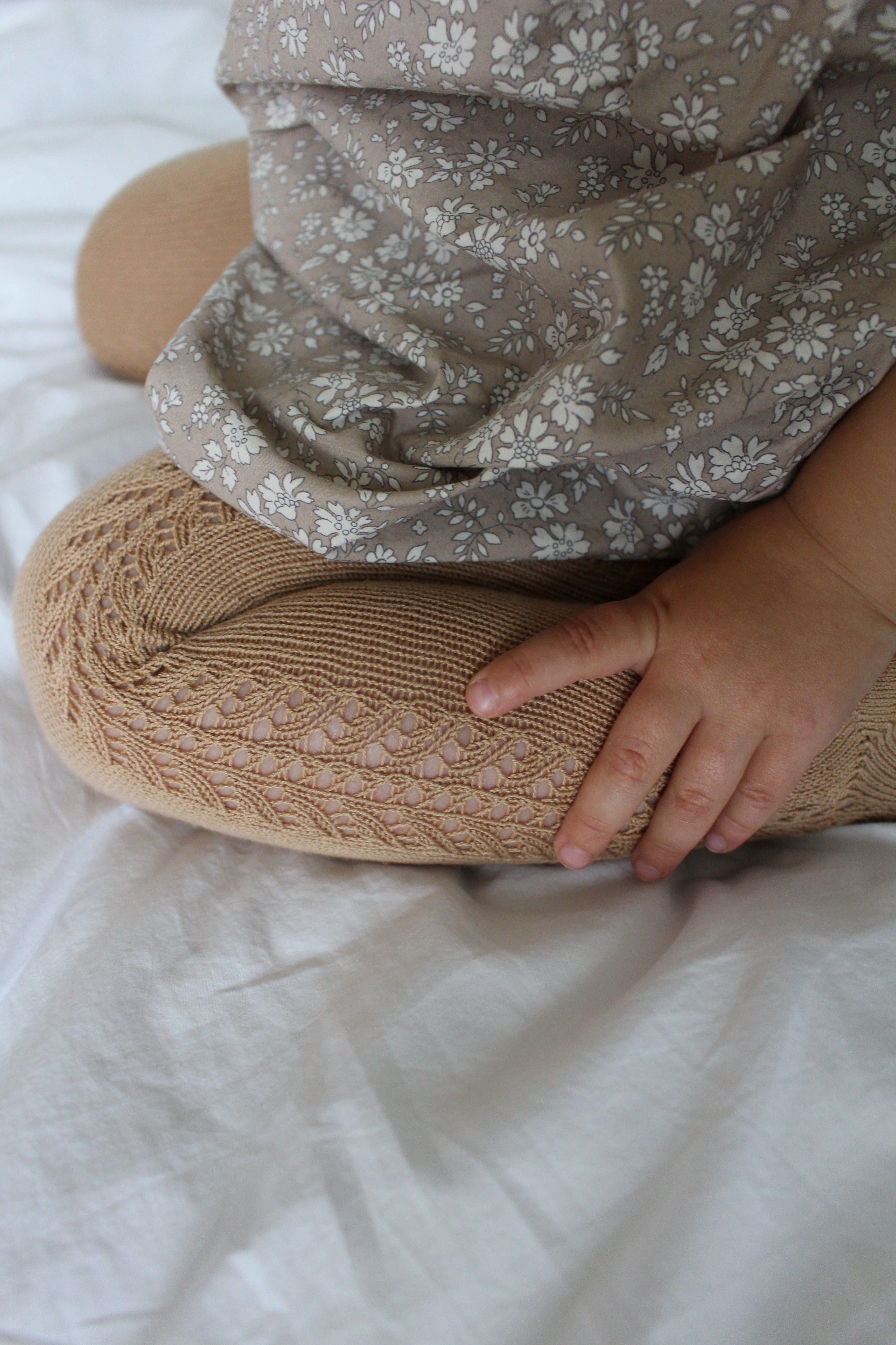 Condor Strømpebukser med Hulmønster - Camel