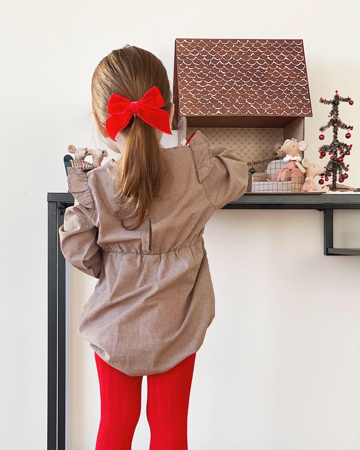 Condor Rib Strømpebukser - Røde