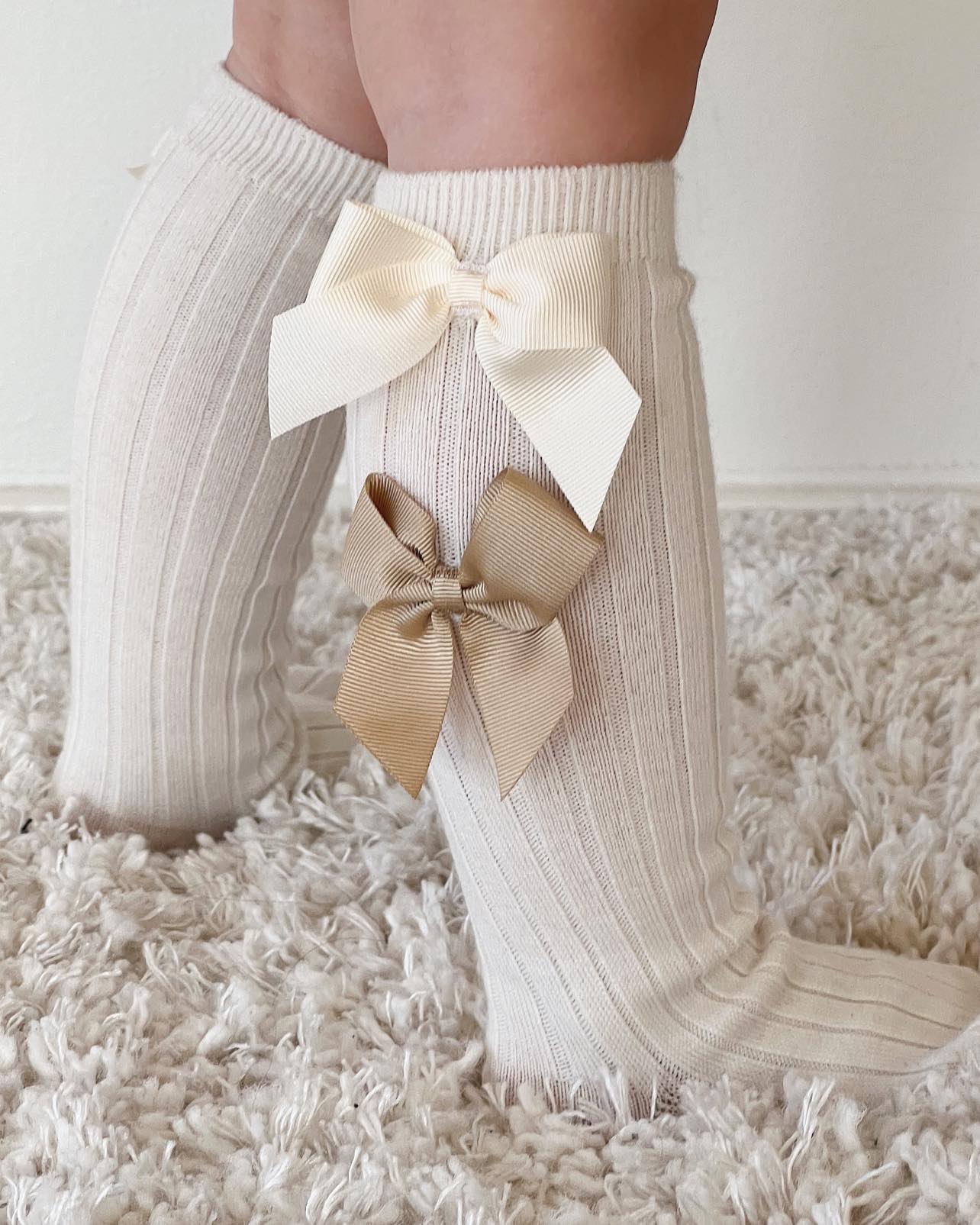 Condor Knæstrømper Merino Uld 2 Sløjfer Cava