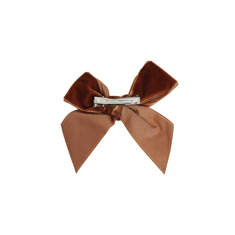 Condor Hårspænde med Veloursløjfe Toffee