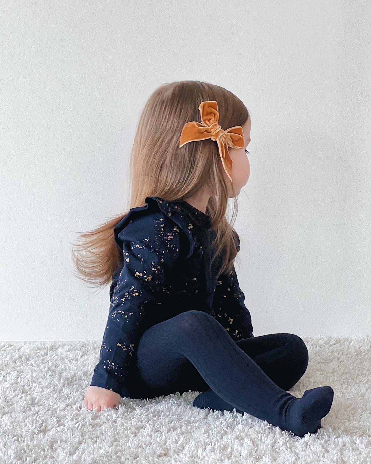 Condor Hårspænde med Velour Sløjfe Cinnamon