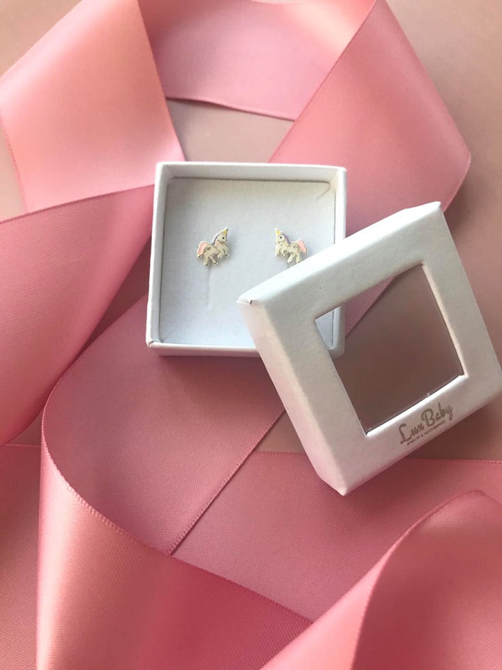 Hvid & Violet Enhjørninge Ørestikker