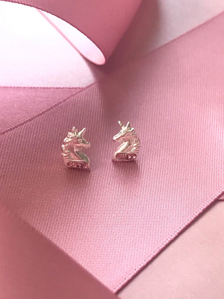 Enhjørning med Lyserøde Sten Ørestikker