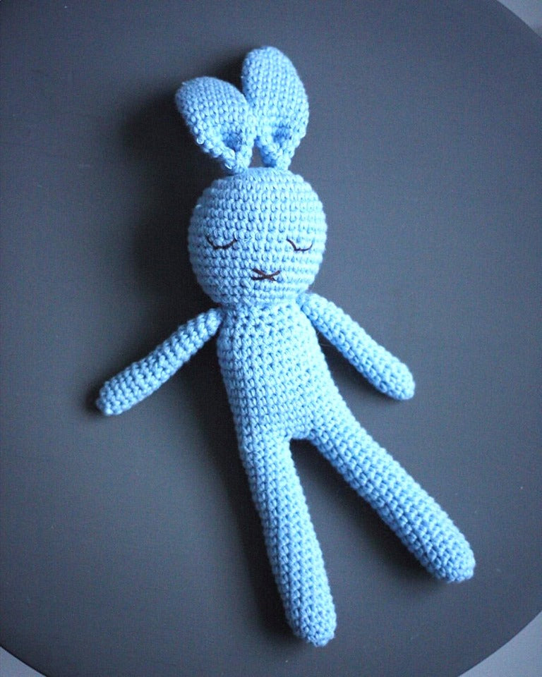 Hæklet Kanin Baby Lyserød