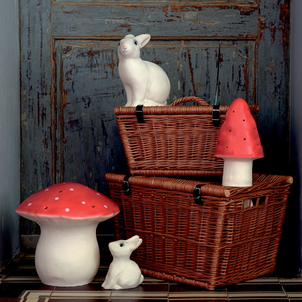 Heico Lamper Mellem Svampelampe - Rød