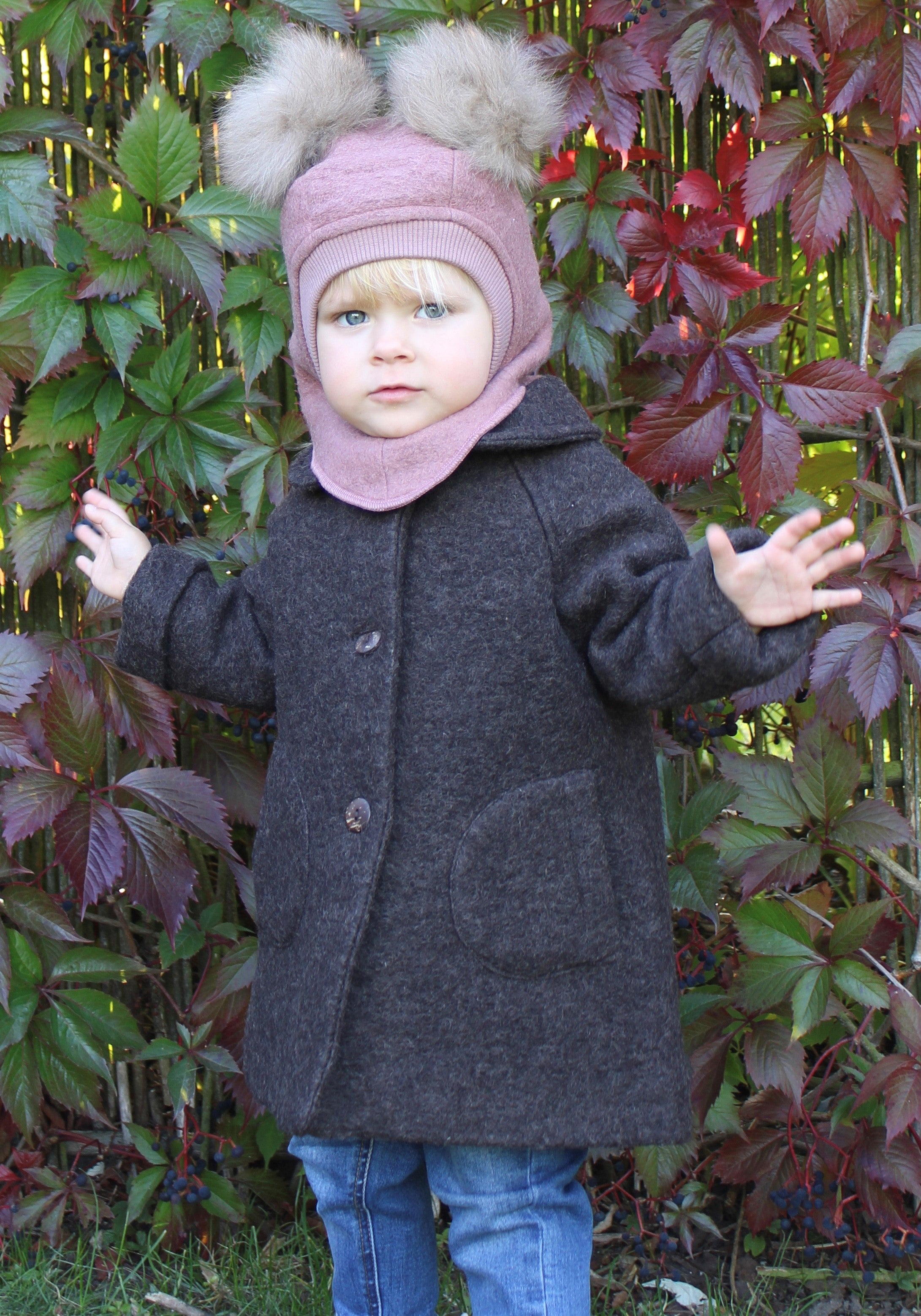 Huttelihut Siti Uld Frakke - Dark Brown