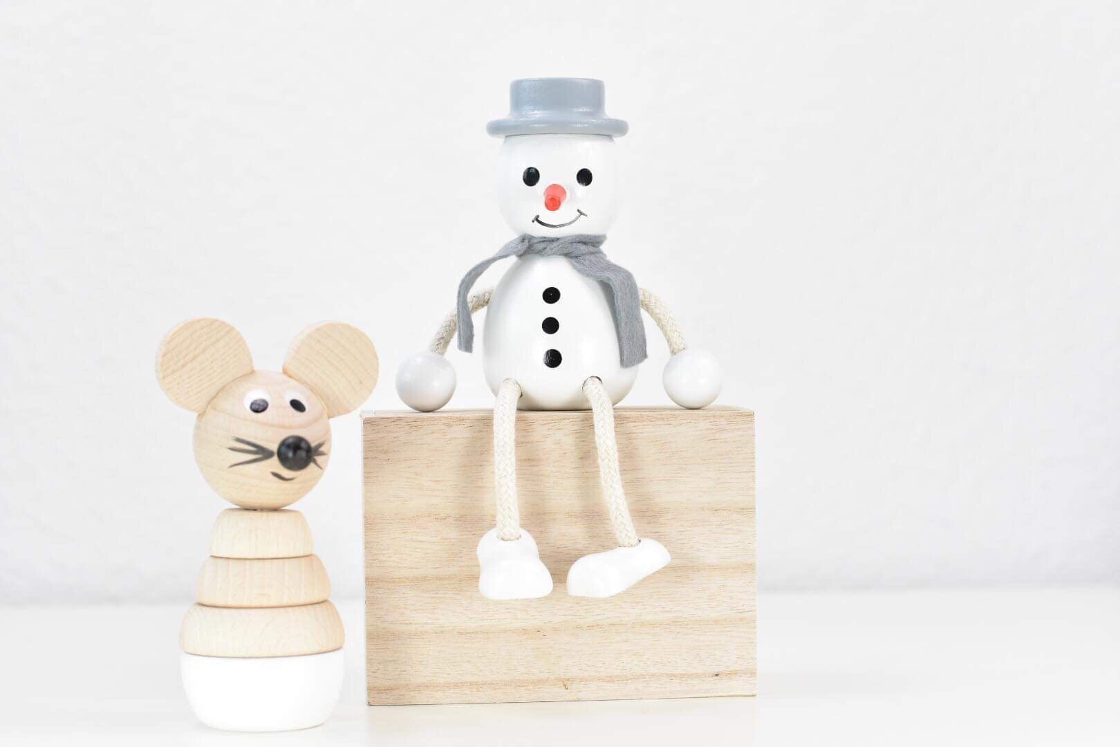 Snemand i træ - Ella & Frederik