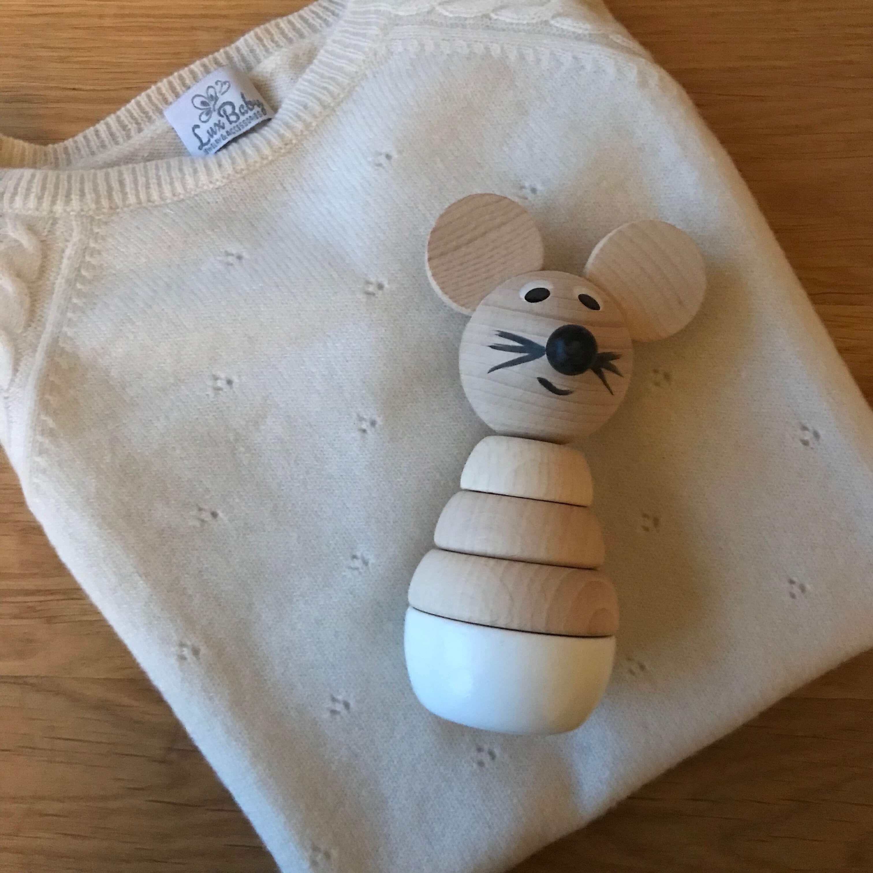 Cashmere Bodystocking str. ca 2 år - Elfenbensfarvet