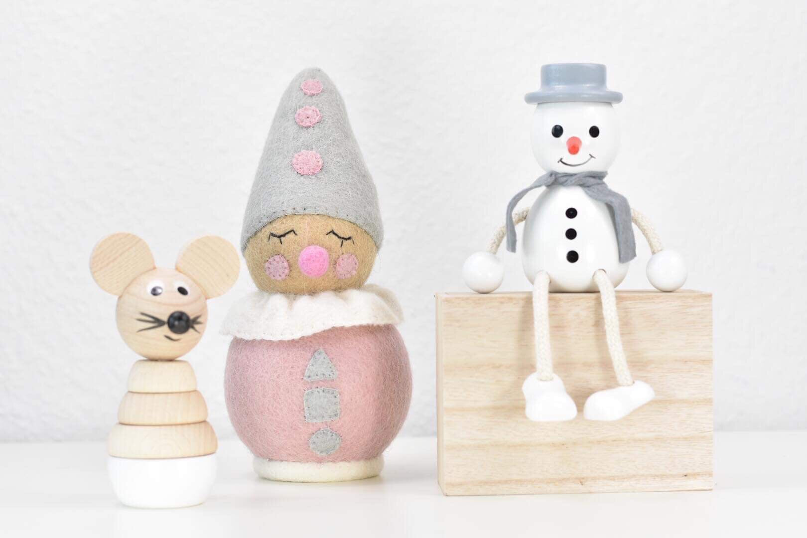 Snemand i træ - Ella & Frederik