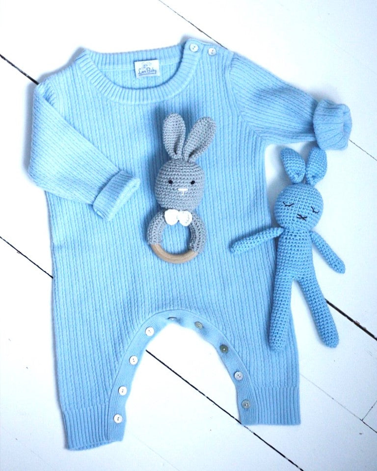 Hæklet Kanin Baby Lyserød