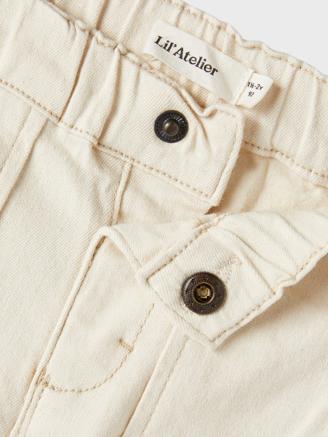 Lil Atelier Ben Loose Twill Pant - Turtledove