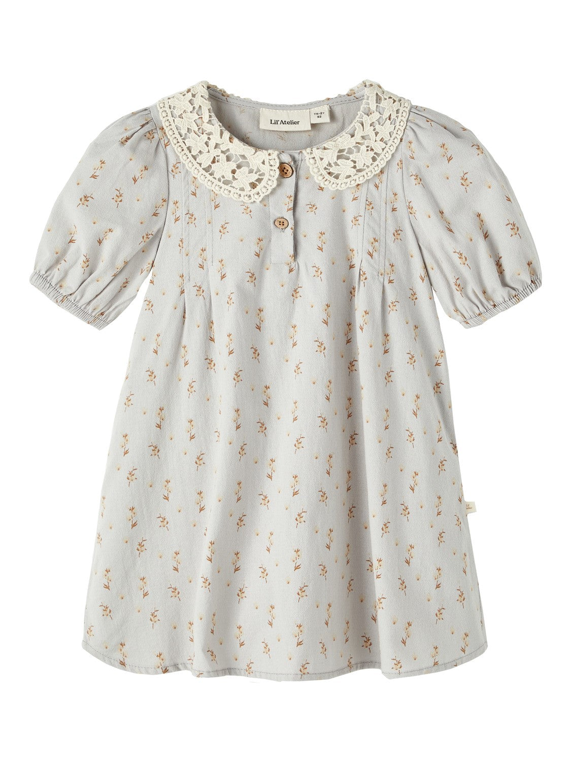 Lil Atelier Daisy Kjole- Harbor Mist