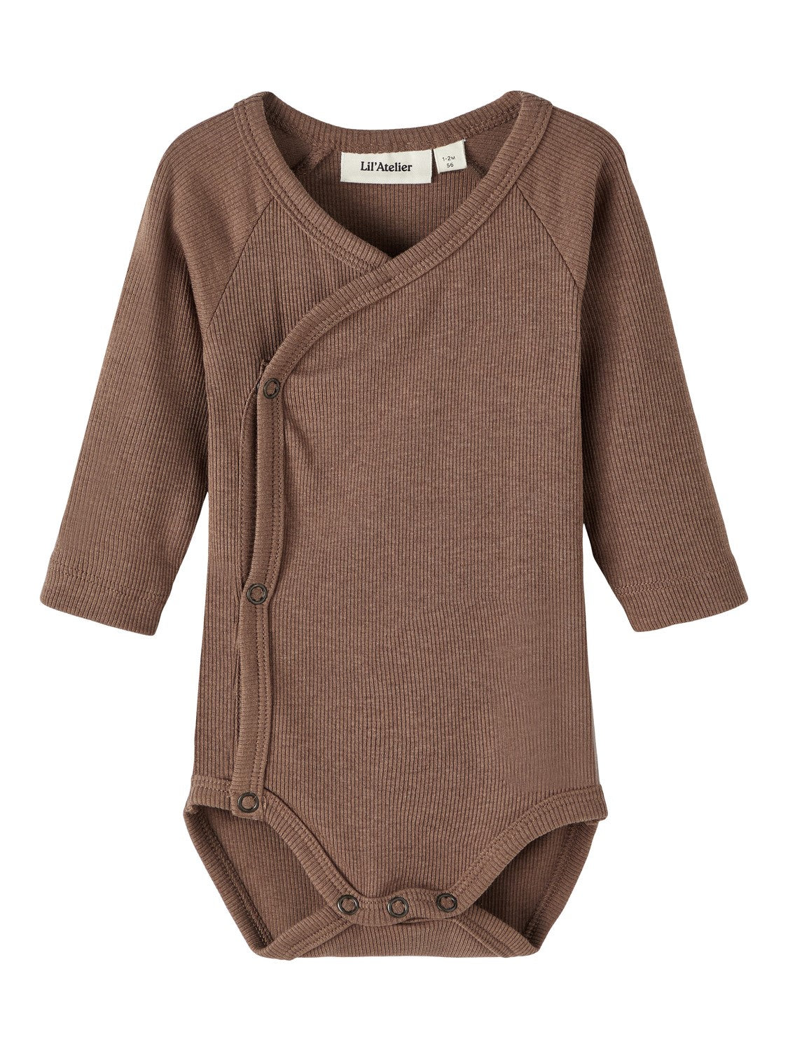 Lil Atelier New Born Gago Rib Body - Coffee Quartz