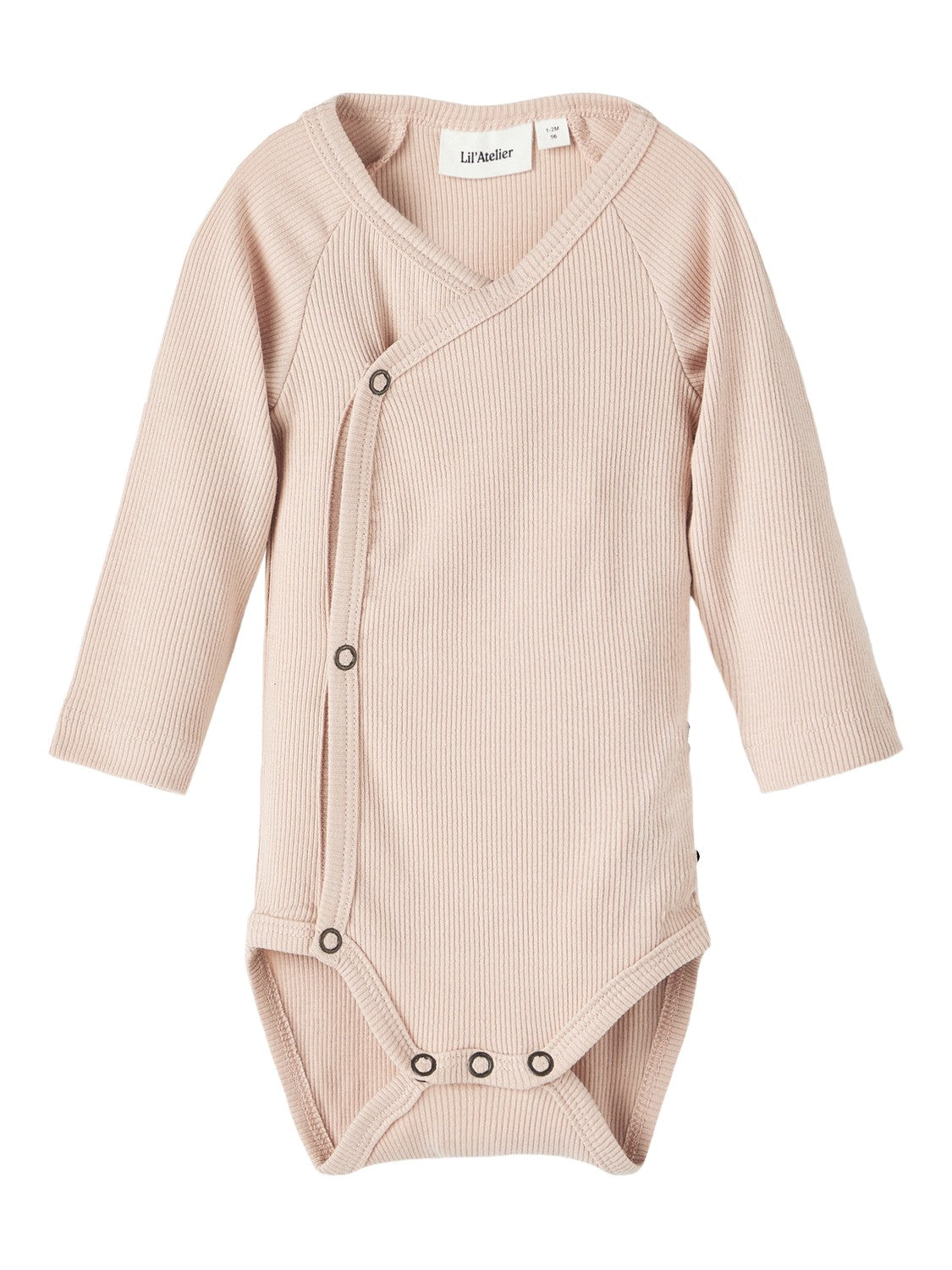 Lil Atelier New Born Gago Rib Body - Rose Dust
