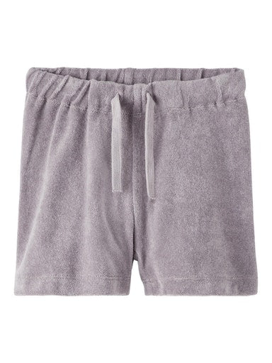 Lil Atelier Frotté Shorts Silver Filigree