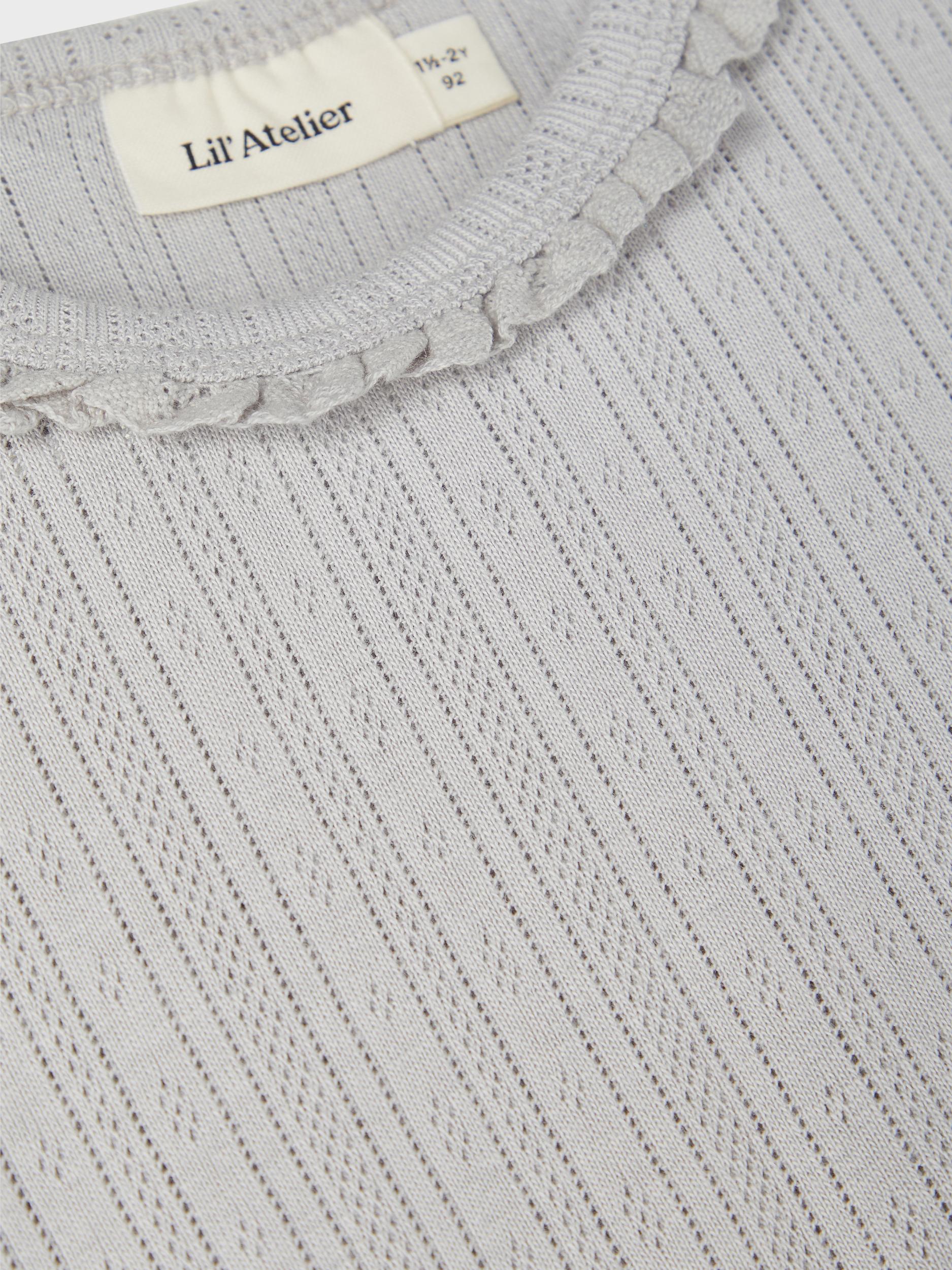 Lil Atelier Bluse m/Korte Ærmer Harbor Mist