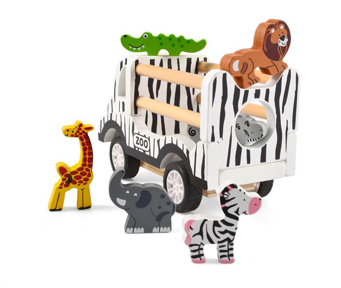 Magni Zoo Bil, Dyrepasser & 6 Dyr