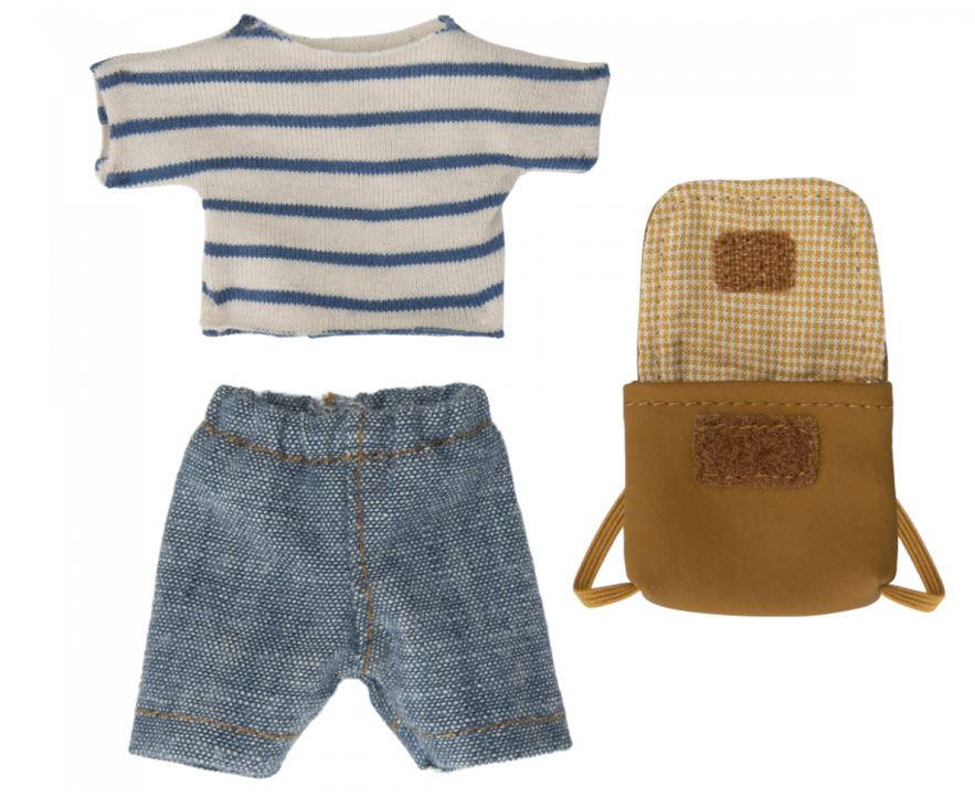 Maileg Cykel Mus - Storebror Mus med taske