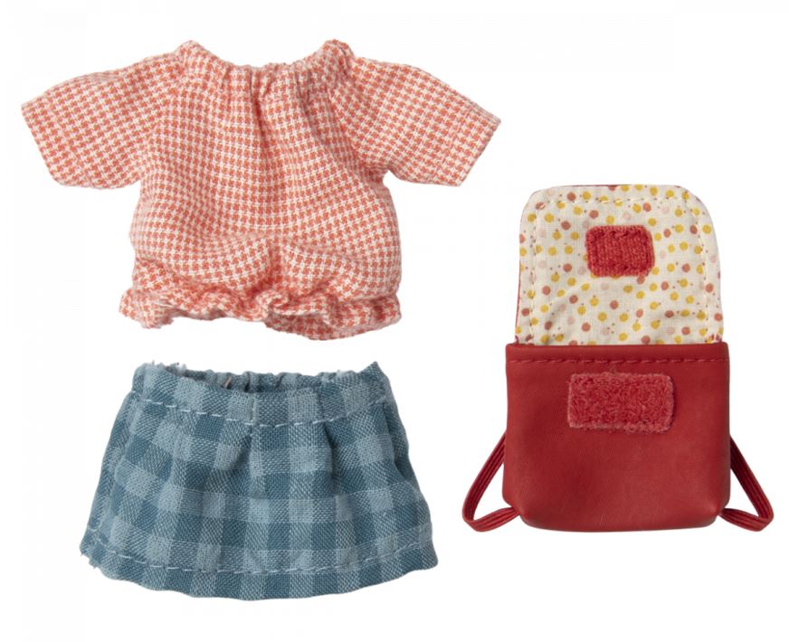 Maileg Cykel Mus - Storesøster Mus med taske