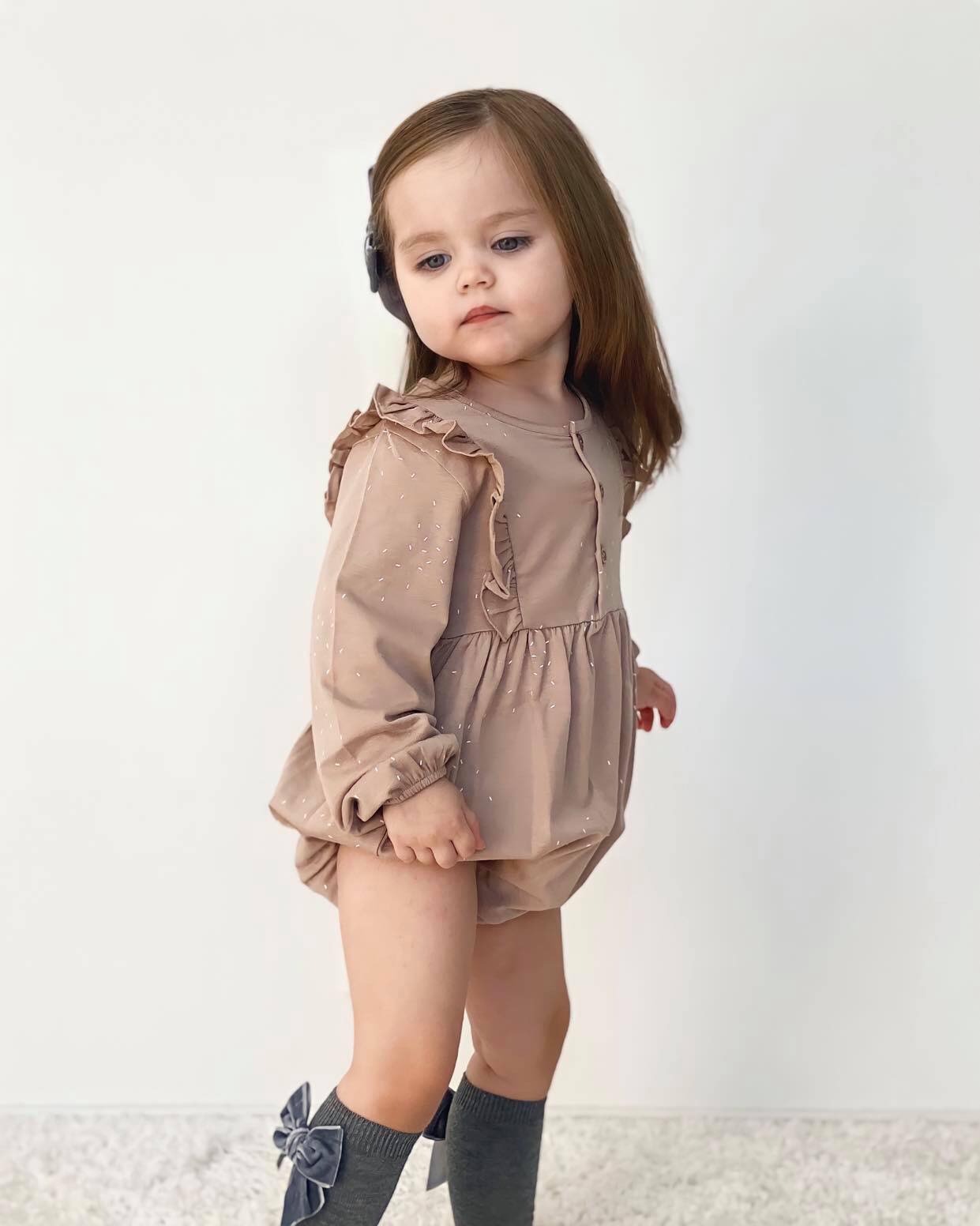 Condor Knæstrømper med Velour Sløjfe Grå