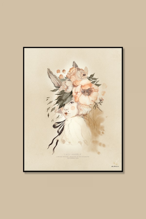 Lady Marble Plakat 40x50 cm - Mrs. Mighetto