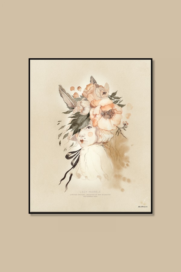 Lady Marble Plakat 40x50 cm - Mrs. Mighetto