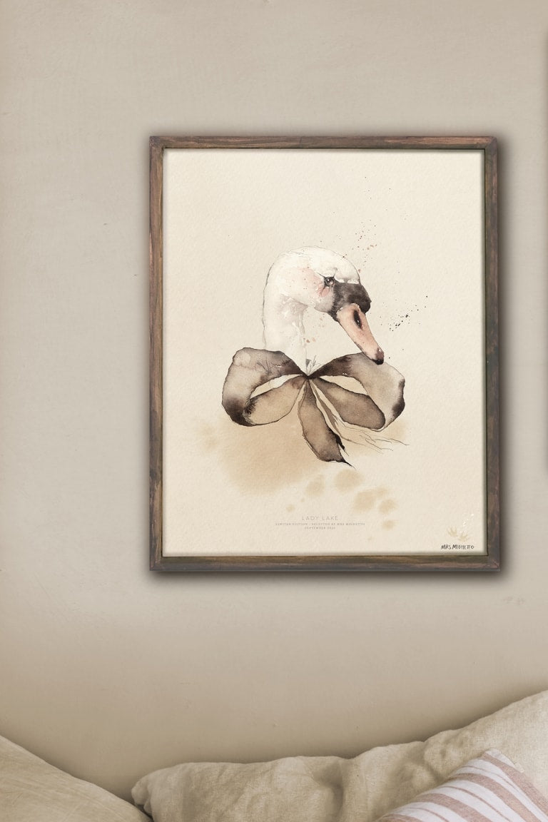 Lady Lake Plakat 30x40 cm - Mrs. Mighetto