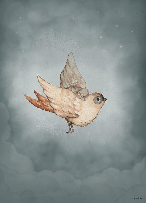 Dear Sparrow Plakat 50x70 cm - Mrs. Mighetto