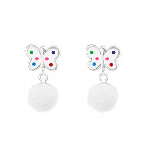 Sommerfugle med Pom Pom'er Ørestikker