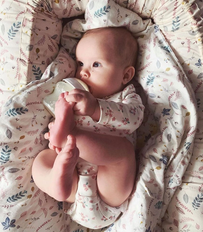 Puslehyndebetræk Pressed Leaves Rose - Cam Cam Copenhagen